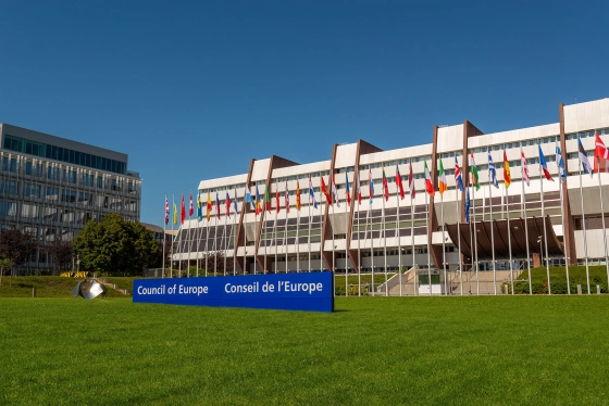Le Palais de l'Europe à Strasbourg, siège du Conseil de l'Europe